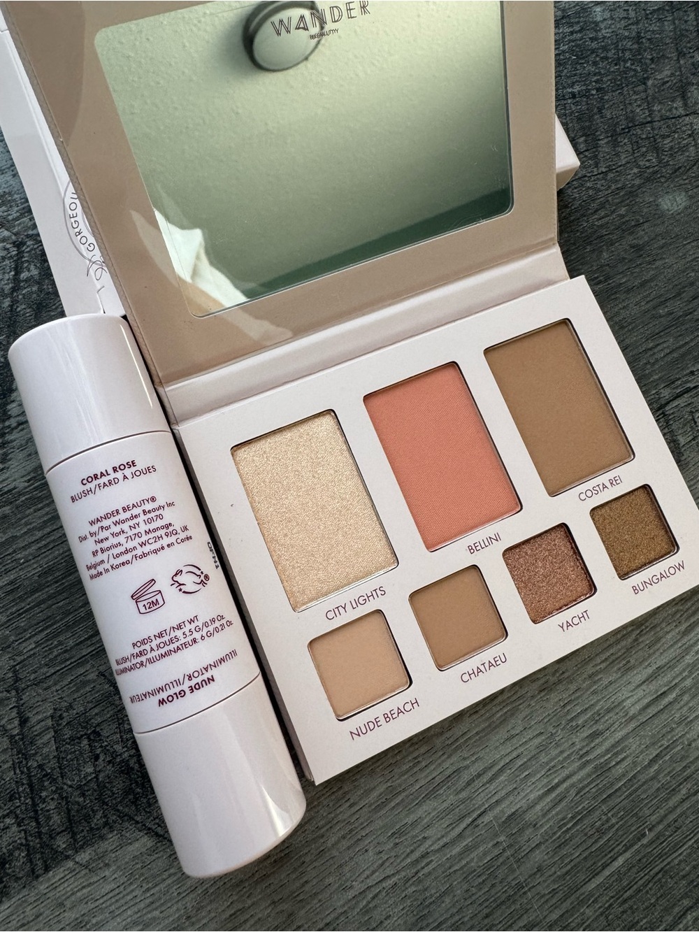 Wander Beauty Sunkissed Getaway Face Palette + On-The-Glow Blush & Illuminator